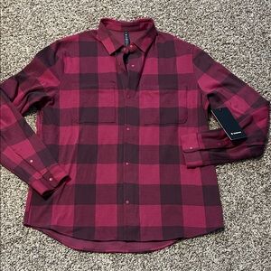 Lululemon Men's Casual Plaid Flannel type shirt